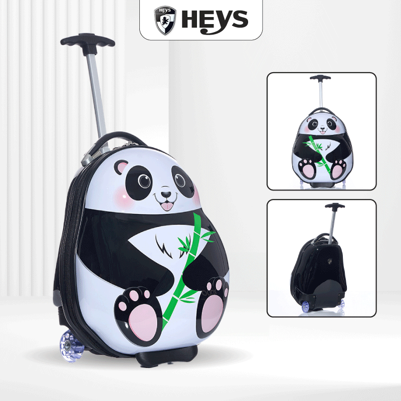 Vali Trẻ Em Heys Travel Tots S Panda White Nhựa PC cao cấp, Trọng Lượng Siêu Nhẹ Cho Bé