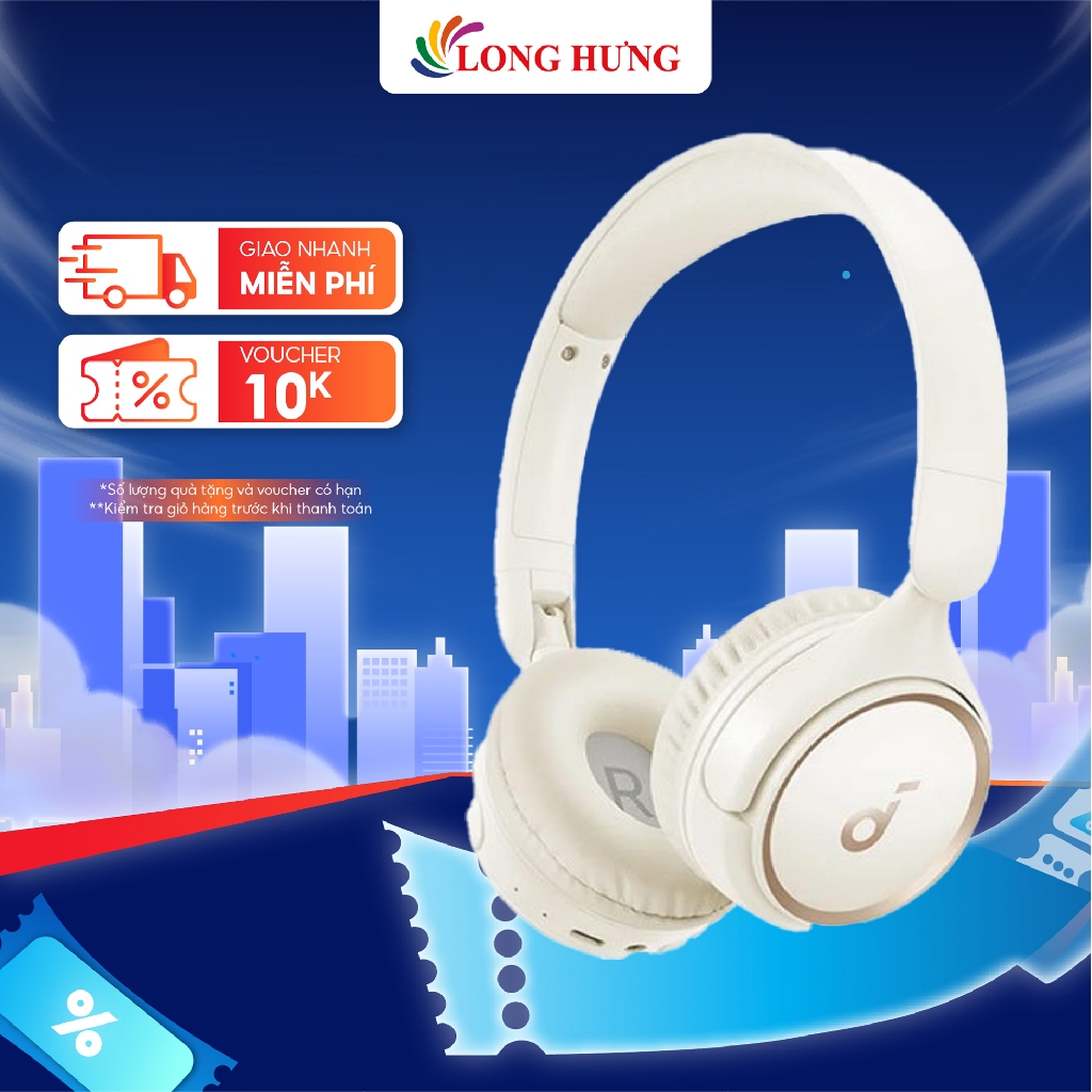 Tai nghe chụp tai Bluetooth Anker Soundcore Space H30i A3012 - Hàng chính hãng