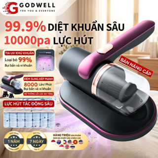 [BÁN CHẠY] Máy Hút Bụi Giường Nệm Cầm Tay Không Dây, Diệt Khuẩn Bằng Tia UV Hút Sạch Bụi Ga Giường