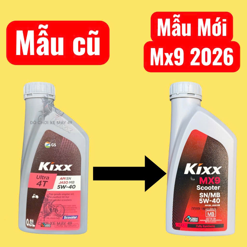 Nhớt Tổng Hợp Kixx Ultra Scooter 5W40 0,8L Nhập Khẩu Hàn Quốc Cho Xe  ( Tay Ga )  >>>>