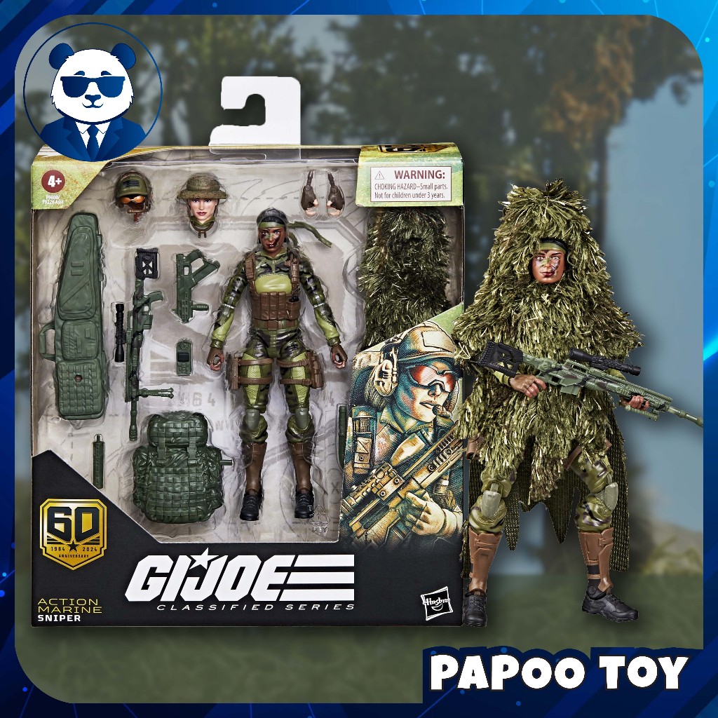 Mô hình đồ chơi Hasbro G.I. Joe Classified Series 60th Anniversary Action Marine - Sniper