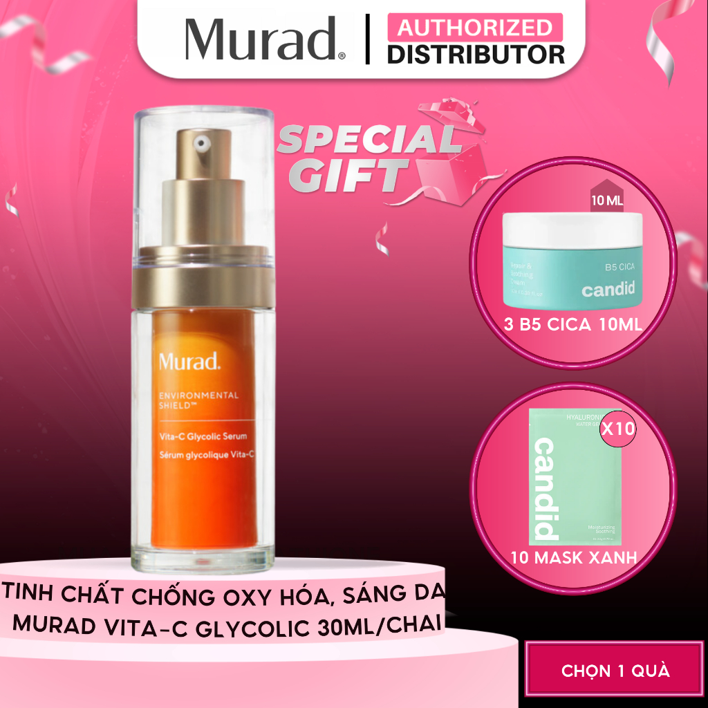 Tinh Chất Vitamin C Sáng Da, Mờ Thâm Murad Vita-C Glycolic Brightening Serum 30ml