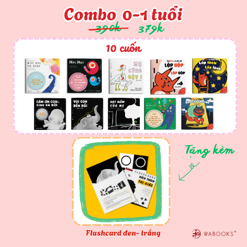 Combo Ehon - 10 cuốn sách Ehon chọn lọc theo độ tuổi từ 0 - 6 tuổi
