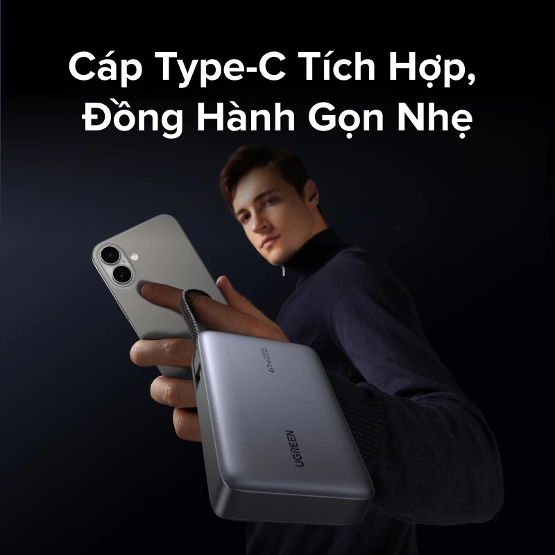 Pin Sạc Dự Phòng Ugreen PB556 - 67W - 20.000 mAh - Sạc Nhanh Cho Xiaomi - PPS 5A  - CCC - UFCS | BigBuy360 - bigbuy360.vn