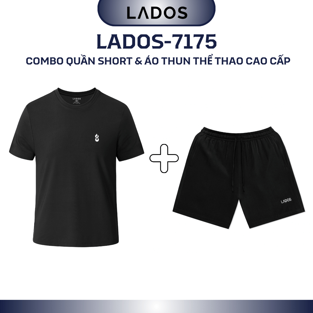 Bộ quần áo thể thao nam đẹp cao cấp LADOS-7175 thoáng mát, co giãn năng động, thời trang (Áo 9253 quần 4173) | BigBuy360 - bigbuy360.vn