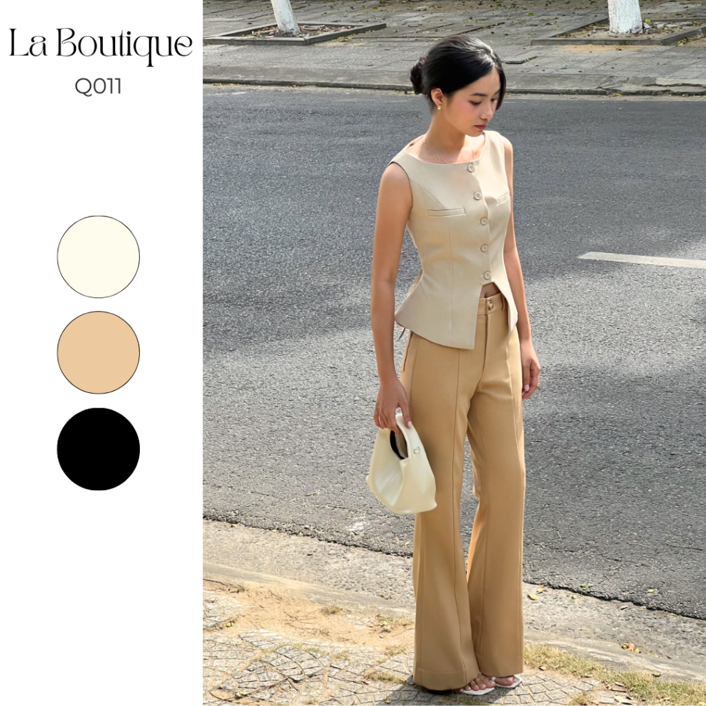 Quần Kaki Nữ Ống Loe La Boutique Dáng Dài Sang Trọng-Q011 | BigBuy360 - bigbuy360.vn