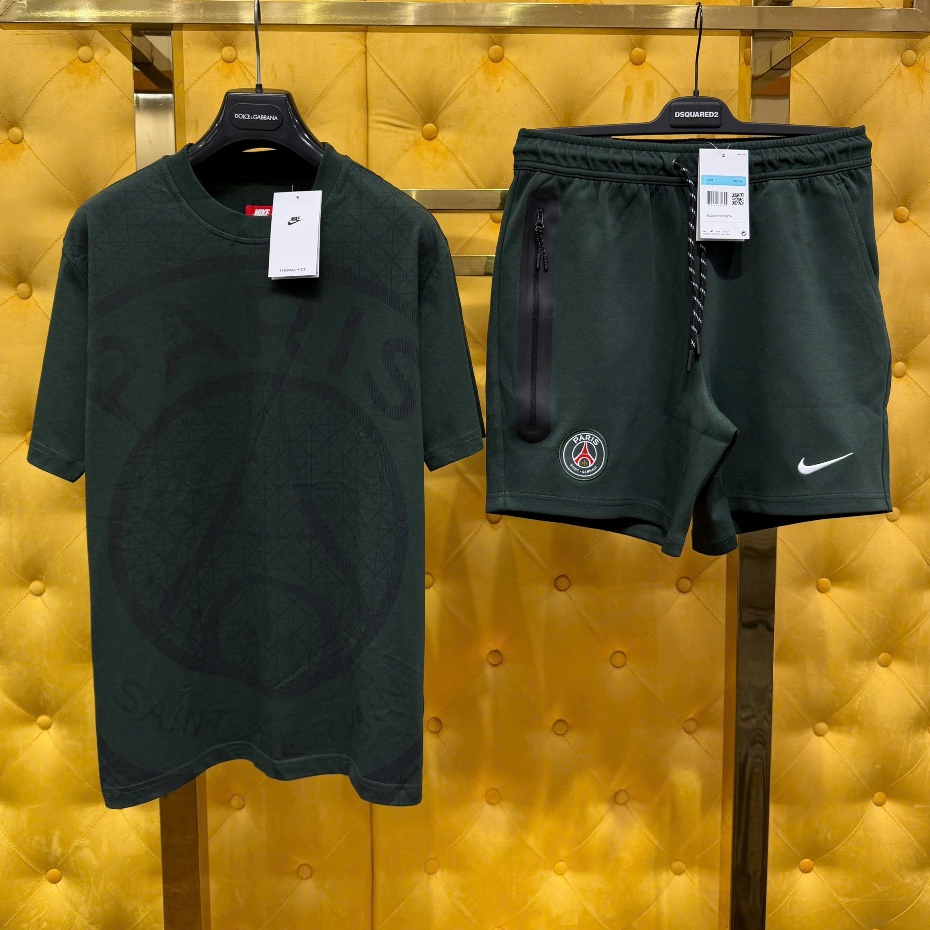 Set Bộ cộc Thể Thao Pa//ri tháp Hè  Hàng Cao cấp Quảng Châu, Bộ Nam Hè Thun mềm mịn mới