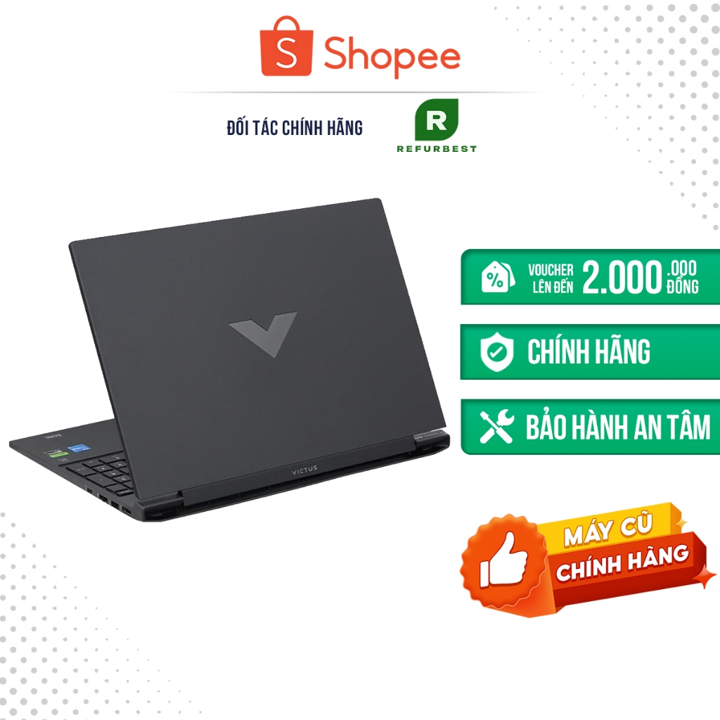[Máy cũ] - [Trả bảo hành] HP VICTUS 16 s0078AX R5 7640HS/16GB/512GB/6GB RTX3050/(8C5N7PA) (Đen)