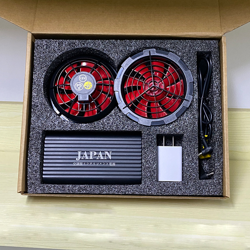 Bộ Phụ Kiện Áo Điều Hoà Nhật Bản Cao Cấp, Dung Lượng 98.000mAh - Chạy 15-17 Tiếng, Quạt 25V Không Ch