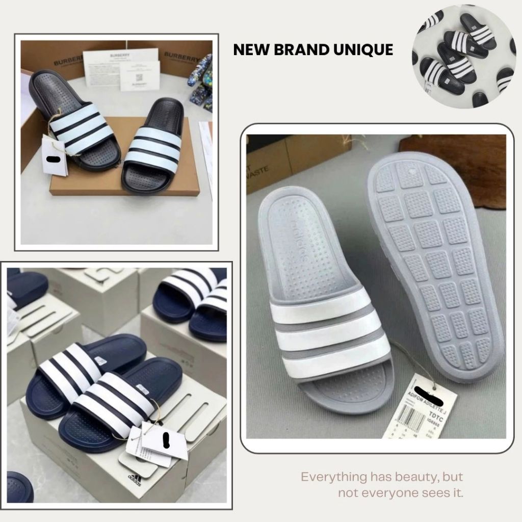 Dép Đúc Ba Sọc Ngang Bản To, Dép Nam Nữ Thời Trang Năng Động Full Bill Box (Có Hỗ Trợ Đổi Size)