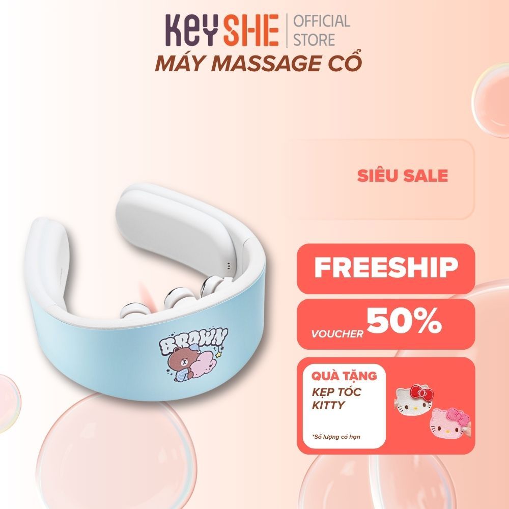 [CÓ HỎA TỐC HCM] Máy massage xung điện cổ vai gáy OGAWA LINE FRIENDS – Bảo hành 12 tháng