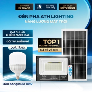 Đèn Năng Lượng Mặt Trời ATH LIGHTING Siêu Sáng Loại Pha Năng Lượng Thế Hệ Mới 100W,200W,300W Vỏ Nhôm Bảo Hành 2 Năm