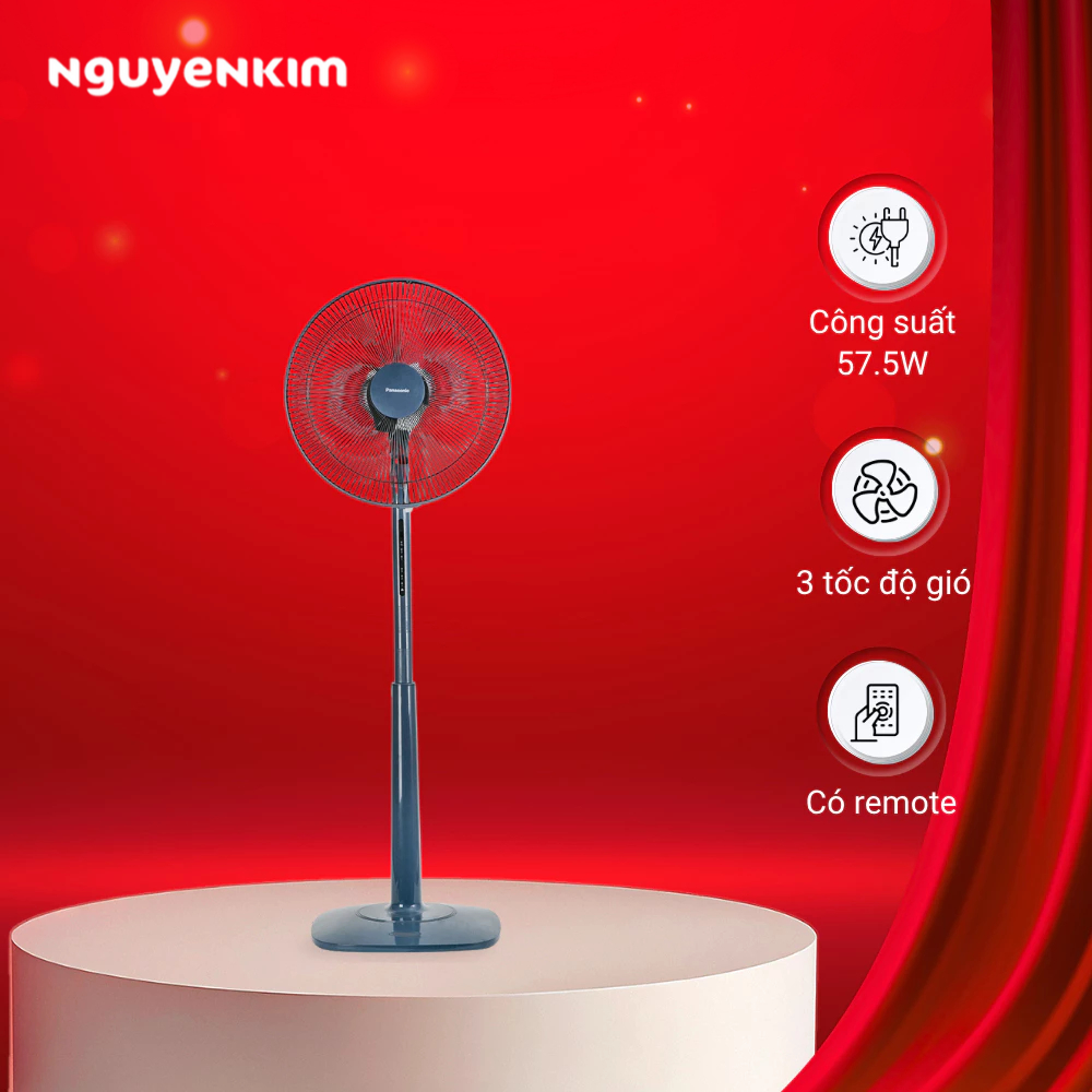 Quạt đứng Panasonic F-409K Xanh