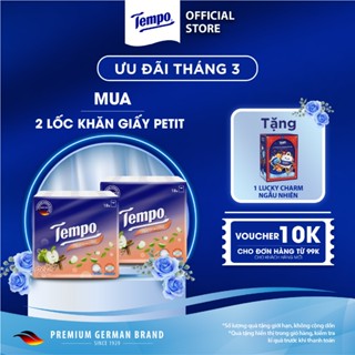 [COMBO 2 LỐC x 18 GÓI] Khăn Giấy Bỏ Túi Cao Cấp Tempo Petit - 4 Lớp Bền Dai, Được Kiểm Nghiệm Da Liễu - Thương Hiệu Đức