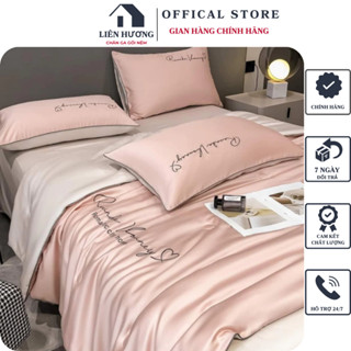 Bộ Chăn Ga Gối Lụa Romantic City Home Chăn Hè, Chất Liệu Phi Lụa Cao Cấp Mềm Mướt Đơn Sắc Sang Trọng (Sẵn Hàng)