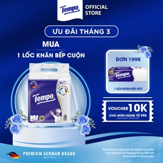 [LỐC 4 CUỘN] Khăn Giấy Bếp Tempo Dạng Cuộn Đa Năng, Siêu Thấm - Thương Hiệu Đức
