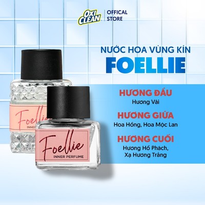 Nước Hoa Vùng Kín Foellie Fleur Hương Thơm Thanh Lịch Dịu Nhẹ Nữ Tính pH Cân Bằng Da Tinh Dầu Lưu Hương 48h