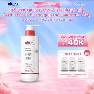 Dầu Xả OKCS dưỡng tóc phục hồi với công thức độc quyền cho tóc hư tổn – Làm mềm tóc, tóc chắc khỏe, ngăn gãy rụng 500g