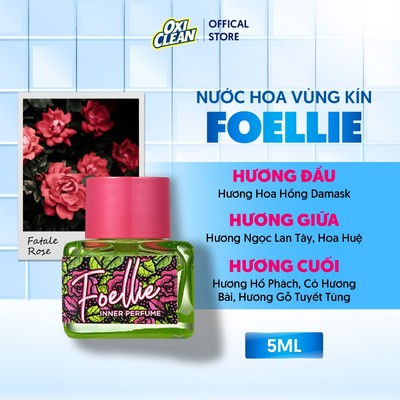 Nước Hoa Vùng Kín Foellie Fantale Rose Hương Hoa Hồng Ngọt Ngào Quyến Rũ và Mãnh Liệt Lưu Hương 48h