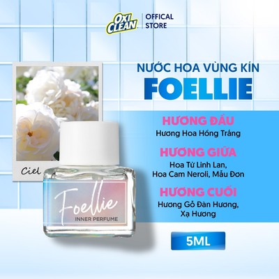 Nước hoa vùng kín Foellie Eaude Ciel Inner Perfume Thơm Nhẹ Nhàng Và Quyến Rũ Cho Nàng Thư Thái Cả Ngày Dài