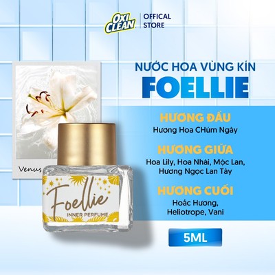 Nước hoa vùng kín Foellie Eaude Venus Hương Thơm Nhẹ Nhàng Quyến Rũ Và Huyền Bí Từ Các Loài Hoa Lưu Hương 48h