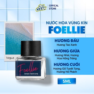 Nước Hoa Vùng Kín Foellie eaude VOGUE Hương Táo Xanh Tươi Mát Cả Ngày Dài Lưu Hương 48h - Che Tên