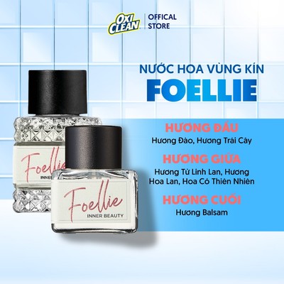 Nước hoa vùng kín FOELLIE BonBon Hộp Trắng Hương Thơm Đào Ngọt Ngào Mang Lại Sự Trẻ Trung Quyến Rũ 5ml/10ml