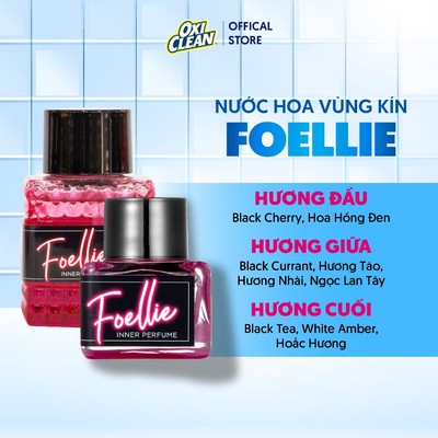 Nước hoa vùng kín Foellie Eaude Noir Hương Thơm Quyến Rũ Huyền Bí  Lưu Hương 48h Chứa Lợi Khuẩn Cân Bằng pH 5ml/10ml