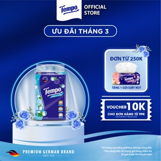 [LỐC 4 GÓI] Khăn giấy rút cao cấp Tempo - 4 lớp bền dai, an toàn cho da - Thương hiệu Đức (Lốc 4 gói)