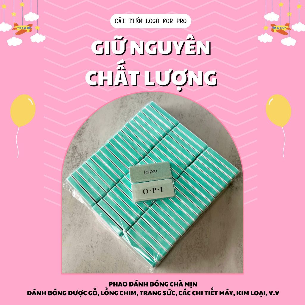 Set 5 Phao Chà Móng Mịn Đánh Bóng Móng Tay
