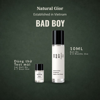 Tinh dầu nước hoa GIOR BAD BOY 10ml & 1ml dạng lăn,nước hoa nữ NỔI TIẾNG lưu hương 12h