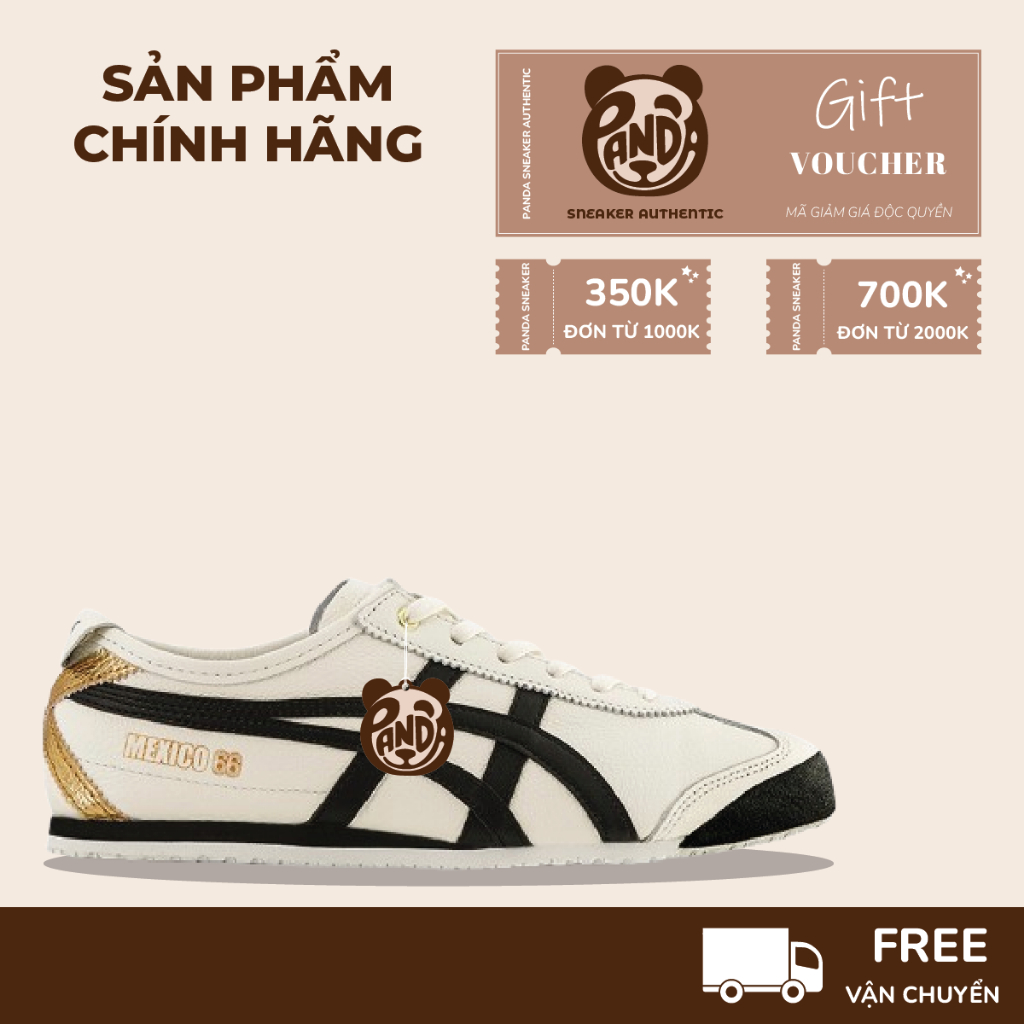 | Panda CHÍNH HÃNG | Giày Onitsuka Tiger Mexico 66 'Cream/Black/Gold'