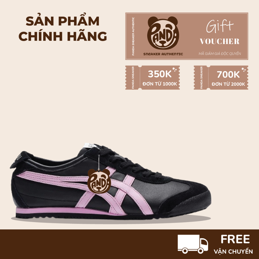 | Panda CHÍNH HÃNG | Giày Onitsuka Tiger Mexico 66 x PATOU ‘Black Cotton Candy’
