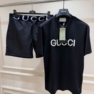 Bộ Cộc Thể Thao Nam Hè GG Basics Hàng Cao cấp Quảng Châu, Bộ Cộc Mùa Hè Nam vải Cotton