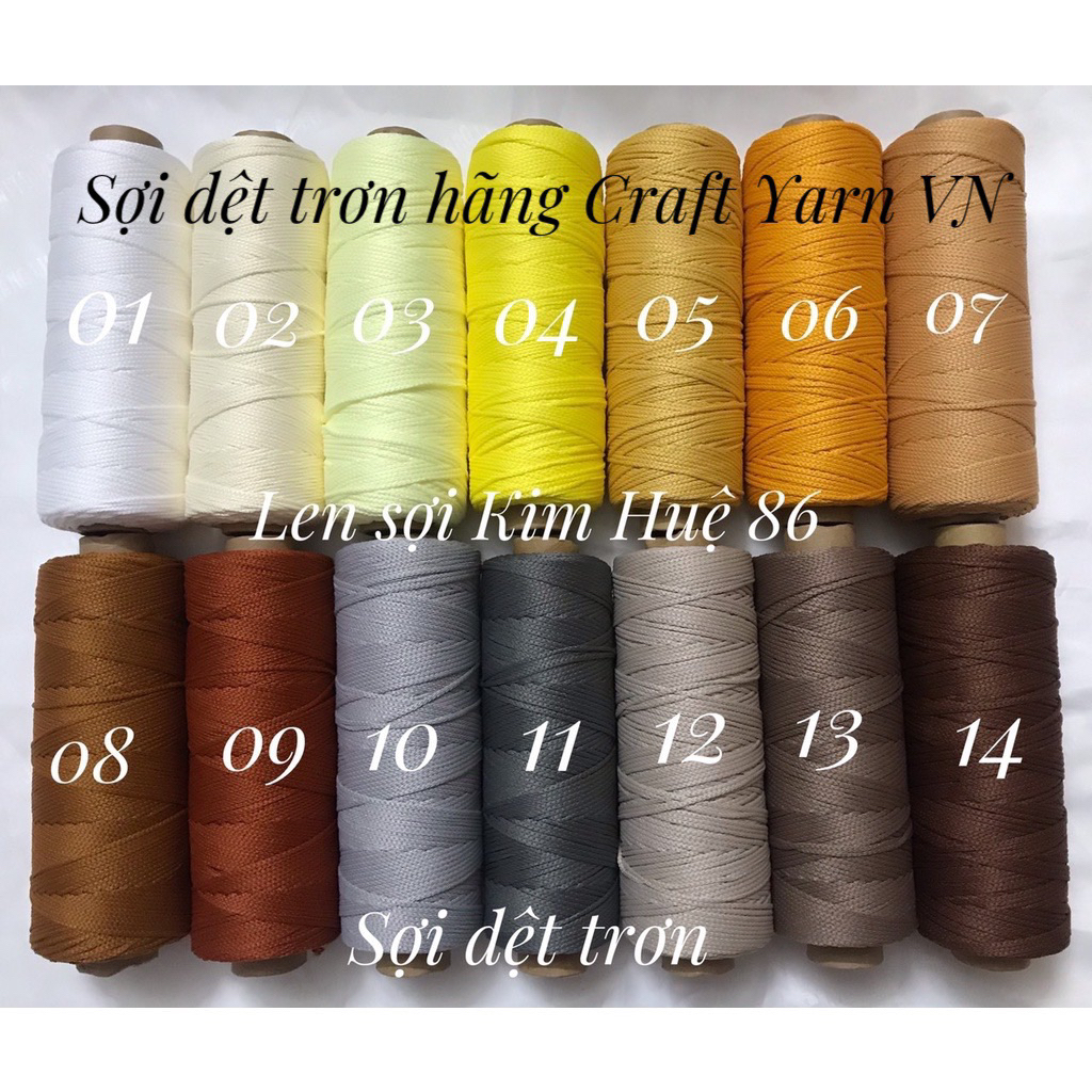 Sợi dệt trơn Craft Yarn VN - Sợi dệt (DTY 225/72/2)