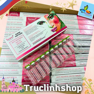 Serum Teana Super Peptides Anti-redness Aid Kit Giảm Sưng, Mẩn Đỏ, Mụn, Phục Hồi Da 2ml x 10 ống