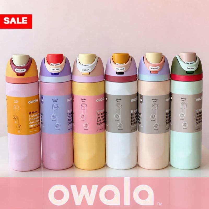 Owala Freesip bình nước có ống hút bình Owala chính hãng Mỹ dùng đi gym, đi làm, đi học