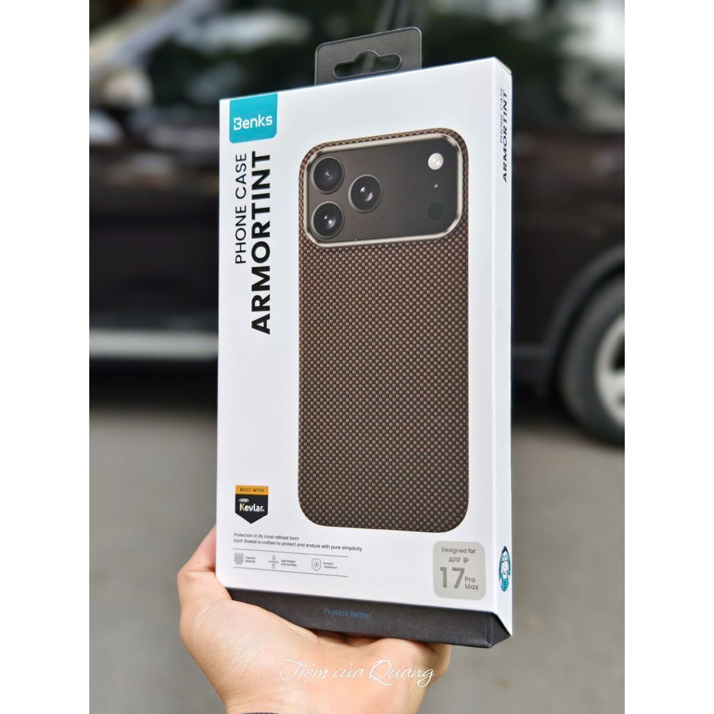 [ 17 Promax ] Ốp lưng Benks ArmorTint Kevlar 1000D - Stellar Dawn Brown