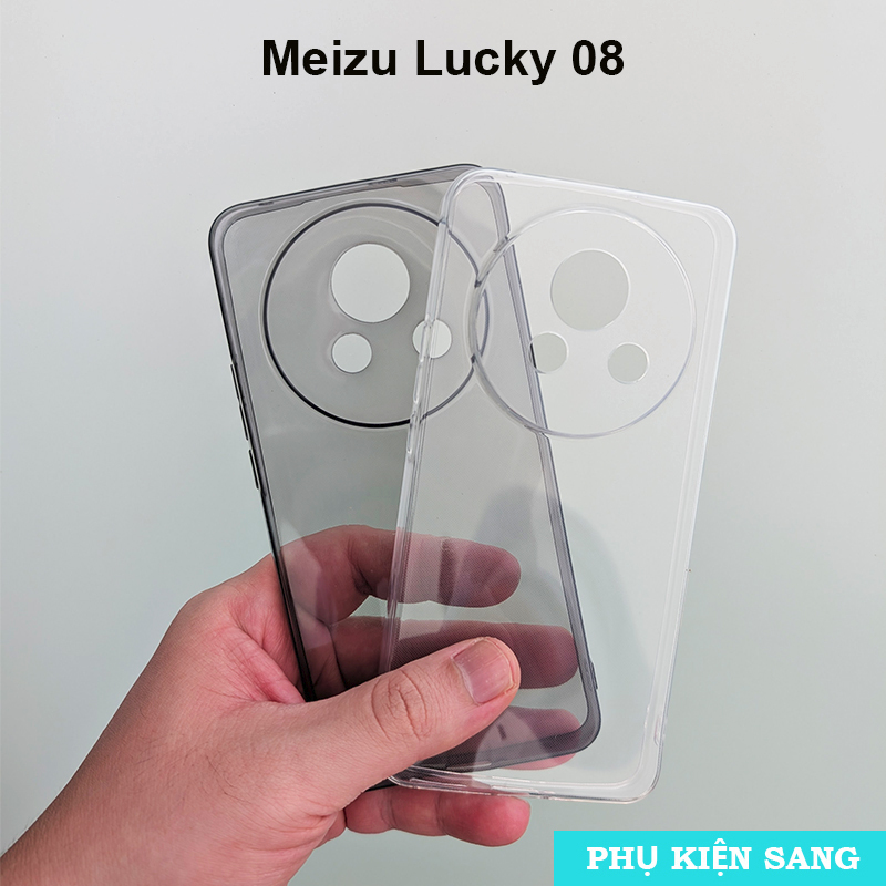 Ốp lưng silicon trong suốt Meizu Lucky 08 (loại mỏng)