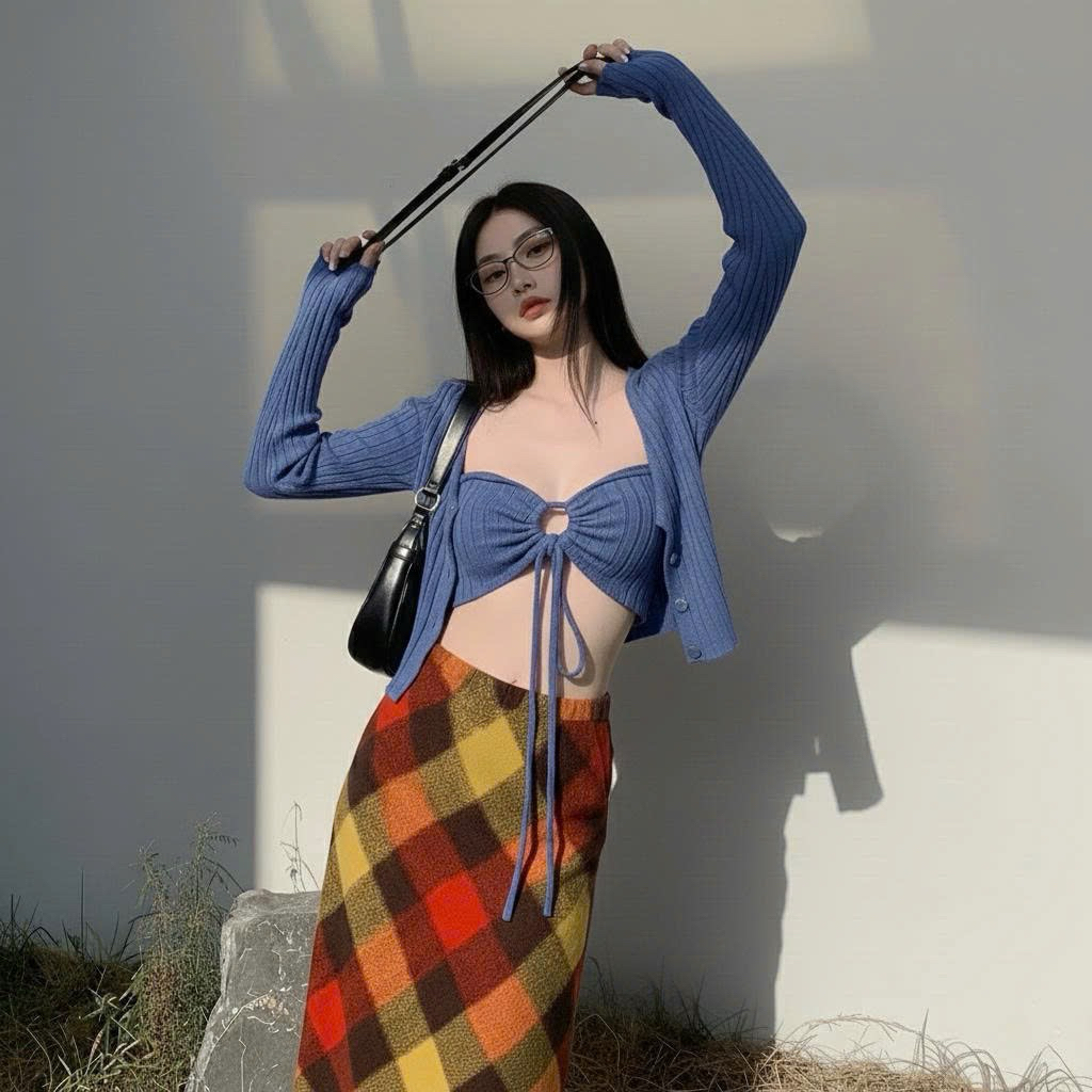 Set Áo Bra + Khoác Đi Biển Hottrend Thích Hợp Mùa Hè Du Lịch - Na Store’s