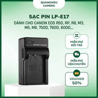 [SẴN - HỎA TỐC HN) Sạc Pin LP-E17 cho Canon EOS R50 Rp R8 M3 M5 M6 750D 760D 800D.. Sạc nhanh có LED báo đầy