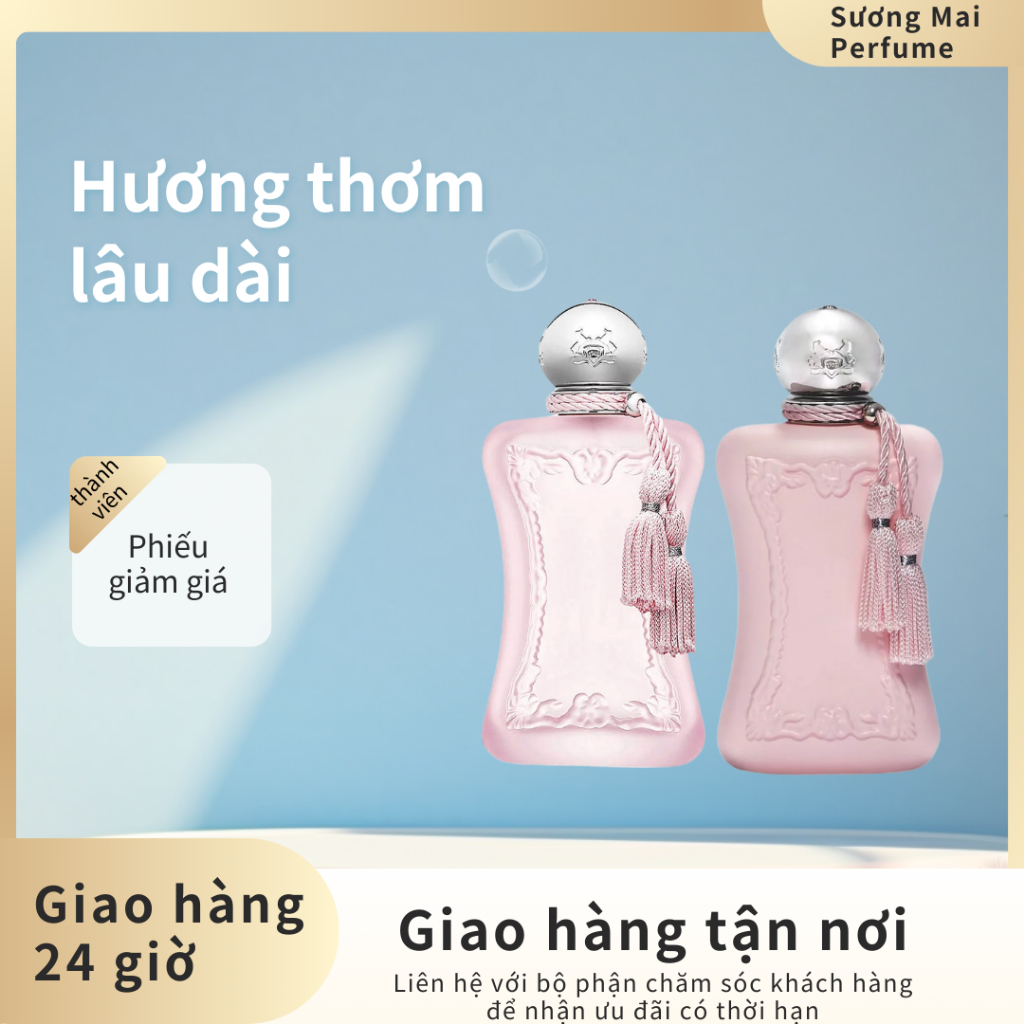 (Fullseal) Nước hoa nữ Parfums de Marly - Delina, Delina La Rose - Đầy đủ 75ml/Women's perfume