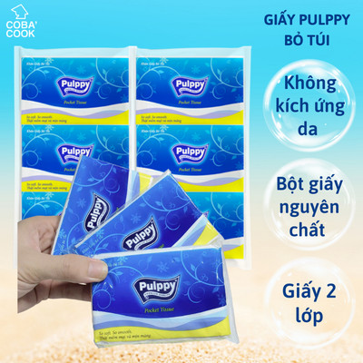 Khăn giấy Bỏ Túi Pulppy Khăn Giấy Lụa Bỏ Túi Tiện Lợi