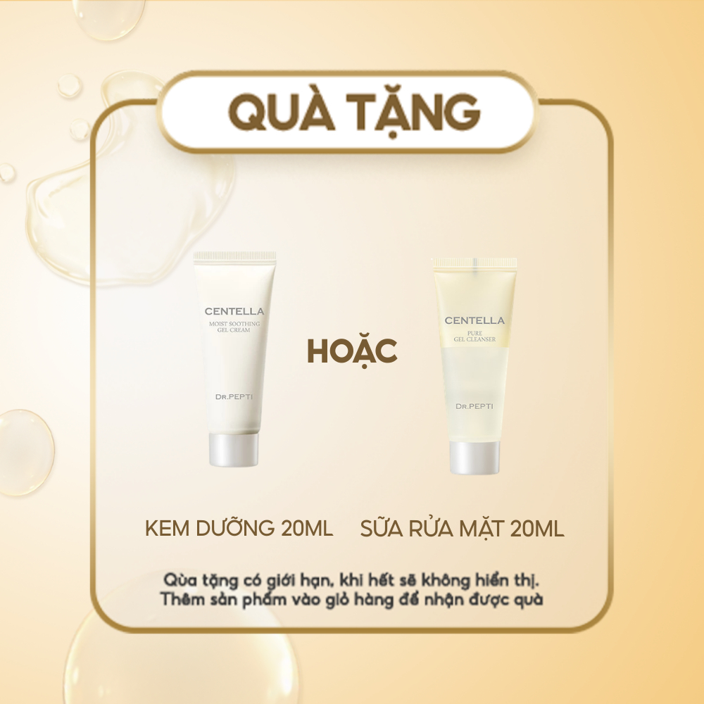 [Hàng tặng không bán] Kem dưỡng Dr.Pepti / Sữa rửa mặt Dr.Pepti mini 20ml date 28/08/2026