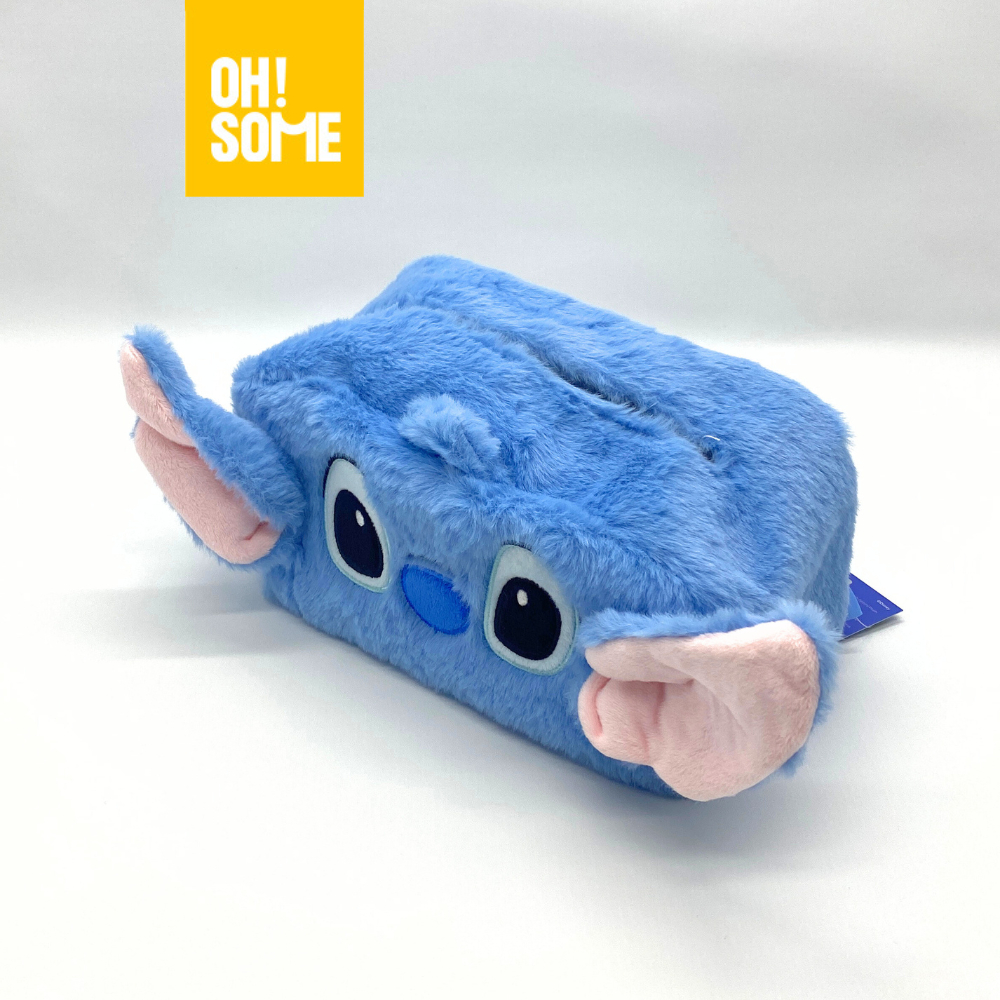 【OHSOME x Disney】- Hộp đựng khăn giấy Stitch chất lông mềm mịn dễ thương