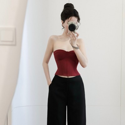 Set áo cúp ngực kèm quần ống rộng thời trang Callene (L2927)