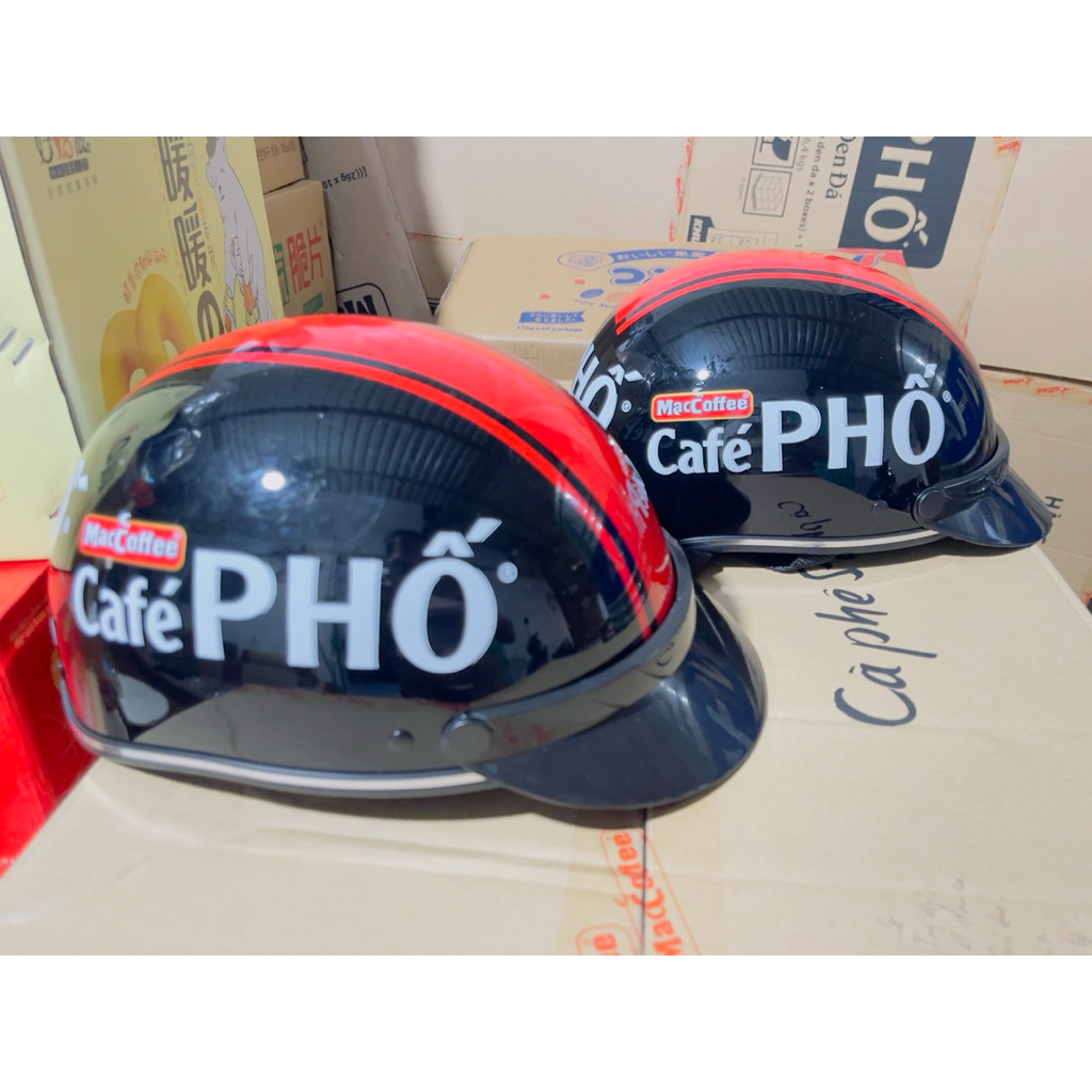 Mũ Bảo Hiểm Caffe Phố Đẹp 35k sẵn Hà Nội