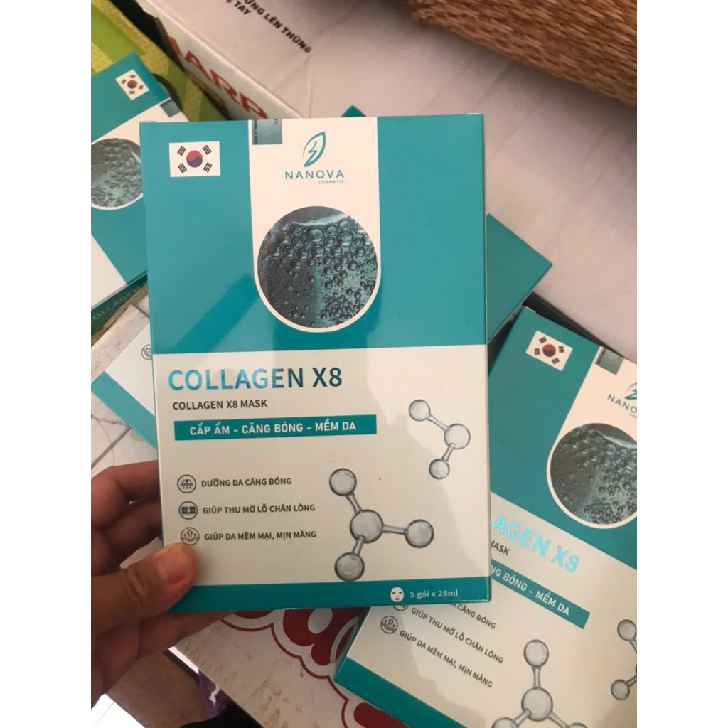 Mặt nạ miếng Collagen X8 Nanova