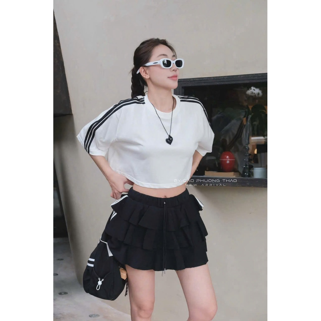 SP025081 [HANGCOSAN]  SÉT ÁO CTROP PHỐI MIX CV 3 TẦNG PHỐI 0293 ghan