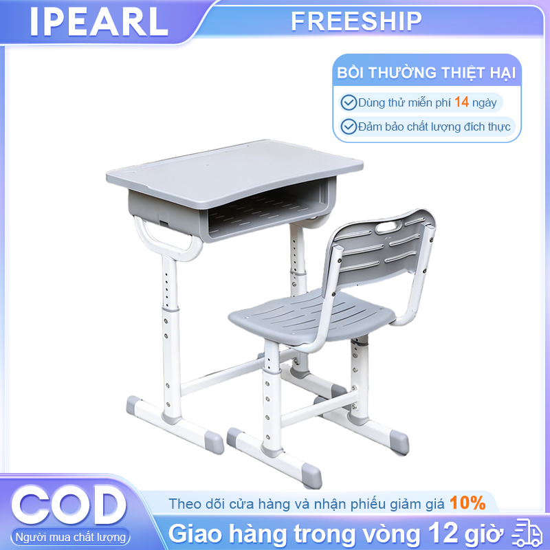 iPearl Bàn học cho bé bàn học chống gù size lớn 80cm nâng hạ độ cao Tăng chỉnh 0-18 tuổi